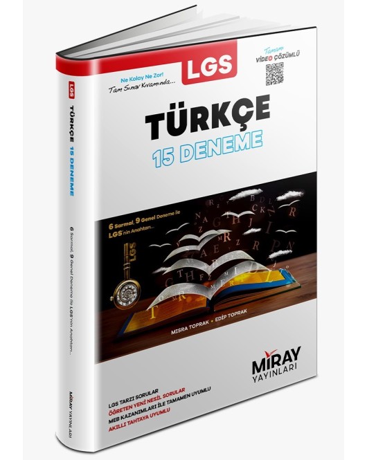 Miray Yayınları 8. Sınıf Türkçe 15 Deneme